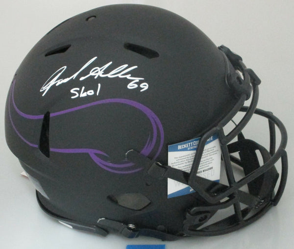 Vikings JARED ALLEN Signed Riddell Full Size ECLIPSE Authentic Helmet - Beckett