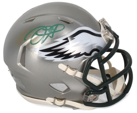JALEN HURTS Autographed Philadelphia Eagles Flash Mini Speed Helmet BECKETT