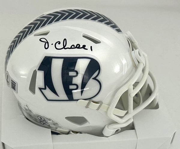 Bengals JA'MARR CHASE Signed 2024 SALUTE TO SERVICE Speed Mini Helmet AUTO - BAS