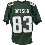 Jahan Dotson Signed Philadelphia Eagles Pro Style XL Green Jersey Beckett 53716