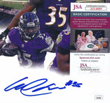 Gus Edwards Autographed 8x10 Photo Baltimore Ravens JSA 186481