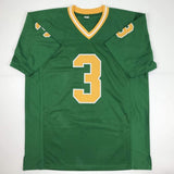 Autographed/Signed Joe Montana Notre Dame Green College Jersey JSA COA