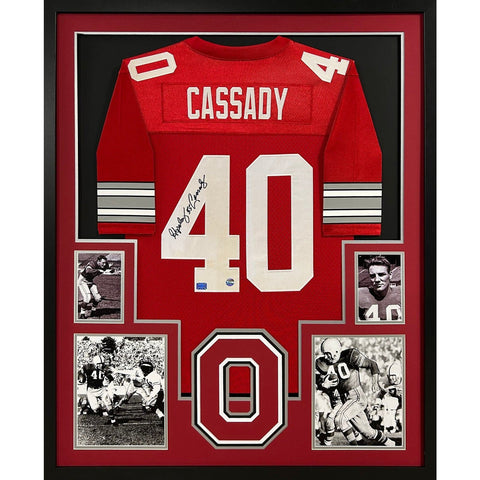 Howard Cassady Autographed Signed Framed Ohio State OSU Jersey