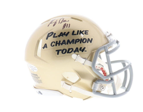 Ben Skowronek Signed Notre Dame Fighting Irish Mini Helmet (Playball Ink)Rams WR
