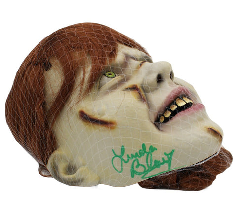Linda Blair Signed The Exorcist Regan Deluxe Injection Possessed Mask