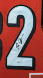 FRAMED CINCINNATI BENGALS RUDI JOHNSON AUTOGRAPHED JERSEY JSA COA