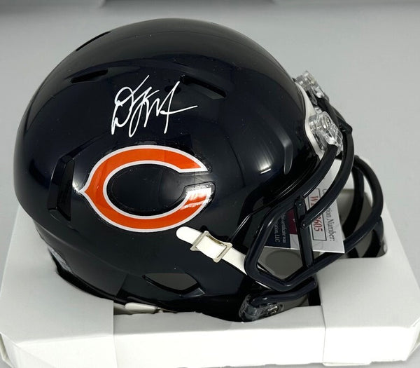 Bears Receiver DJ MOORE Signed Riddell Speed Mini Helmet AUTO - JSA