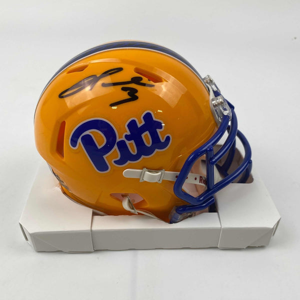 Autographed/Signed Damar Hamlin Pittsburgh Panthers Mini Helmet Beckett COA