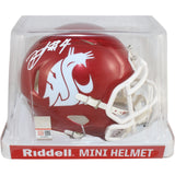Frankie Luvu Signed Washington State Cougars Mini Helmet Beckett Witness 51712