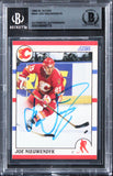 Flames Joe Nieuwendyk Authentic Signed 1990 Score #30A Card BAS Slabbed