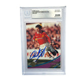 Ryan Giggs Signed 1999-00 Merlin Premier Gold #58 England - BGS AUTO 9