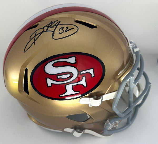 49ers SB Champ RICKY WATTERS Signed Full Size Replica Speed Helmet AUTO - JSA