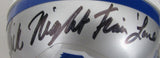 Dick Night Train Lane HOF Signed/Auto Lions Mini Football Helmet PSA/DNA 213351