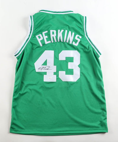 Kendrick Perkins Signed Boston Celtics Jersey (JSA QR) 2008 NBA Champion Center