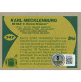 Karl Mecklenburg Autographed/Signed 1989 Topps #247 Trading Card Beckett 59196