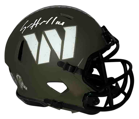 SAM HOWELL SIGNED WASHINGTON COMMANDERS SALUTE TO SERVICE MINI HELMET BECKETT
