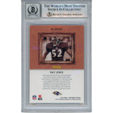 Ray Lewis Autographed 2022 Panini Gladiators #GLD-RLE Trading Card Beckett 52998