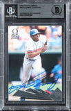 Expos Vladimir Guerrero Authentic Signed 2000 Pacific Omega #85 Card BAS Slabbed