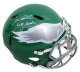 Jalen Carter Signed/Inscr Kelly Full Size Replica Helmet Eagles PSA/DNA 193661