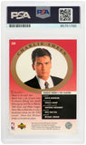 Charlie Sheen Signed 1995-96 UD Major Attractions Michael Jordan Card #339 - PSA