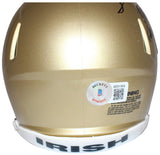 Lou Holtz Autographed/Signed Notre Dame Mini Helmet PLAC Beckett 40616