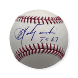 Carl Yastrzemski Signed Autographed Baseball w/ TC 67 Inscription JSA