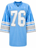 Roger Brown Signed Blue Custom Football Jersey w/8 Yrs All Pro - (SCHWARTZ COA)