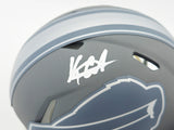 KEON COLEMAN AUTOGRAPHED BILLS SLATE GRAY SPEED MINI HELMET BECKETT 236175