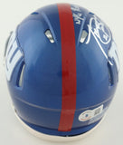 Tiki Barber Signed New York Giants Mini Helmet "NYG Ring of Honor 2010"(Beckett)