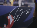 Ray Lewis Baltimore Ravens Signed Framed 16x20 Photo BAS ITP