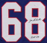 Joe DeLamielleure Signed Buffalo Bills Blue Jersey Inscribed "HOF 03" (JSA COA)