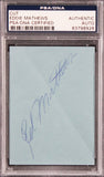 Braves Eddie Mathews Authentic Signed 2.5x3.5 Cut Signature PSA/DNA Slabbed