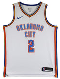 Thunder Shai Gilgeous-Alexander Signed White Nike Swingman Jersey PSA #AP22765