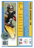 Kaleb Johnson Autographed 2025 Donruss Blue Press Proof #322 Card Beckett 56998