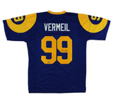 Dennis Quaid Signed St. Louis Custom Blue Vermeil Jersey
