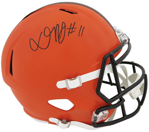 Donovan Peoples-Jones Signed Browns Riddell F/S Speed Replica Helmet- (SS COA)