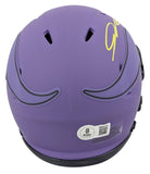 Vikings Jordan Addison Authentic Signed Rave Speed Mini Helmet BAS Witnessed