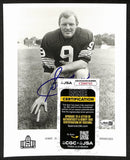 Sonny Jurgensen Official Pro Football HOF Auto/Signed 8x10 Photo JSA BA201966