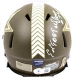 Ed "Too Tall" Jones Signed Cowboys Salute to Service Speed Mini Helmet-Beckett W