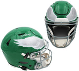 DeVonta Smith Signed Philadelphia Eagles Speed Flex Authentic K Green NFL Helmet