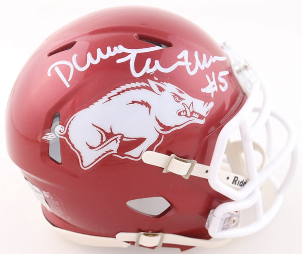 Darren McFadden Signed Arkansas Razorbacks Mini Helmet (WSOS) Raiders R.B.