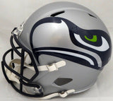 RUSSELL WILSON AUTOGRAPHED SEAHAWKS AMP FULL SIZE SPEED HELMET IN BLUE RW 159113