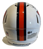 John Elway Autographed/3X Inscribed Pro Snowcapped Broncos Helmet BAS COA