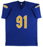 Patrick Jones Signed Pitt Panthers Jersey (Beckett COA) Vikings 2021 3rd Rnd Pck