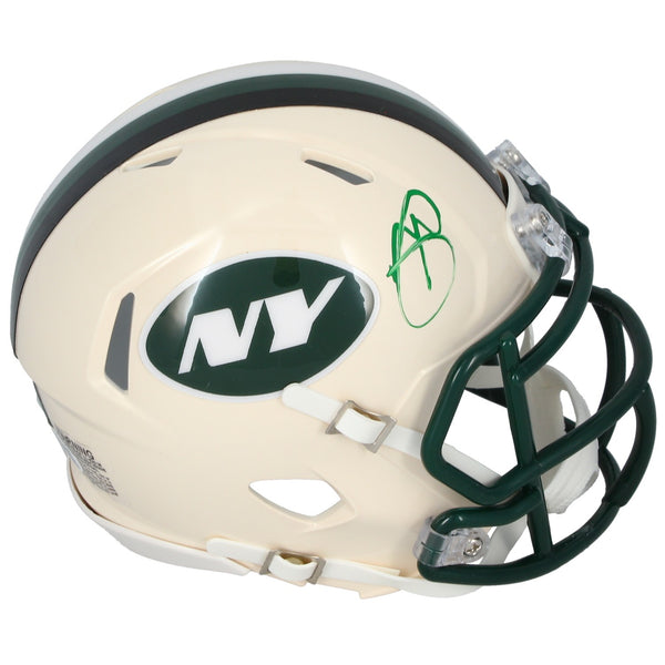 Minkah Fitzpatrick Autographed New York Jets RETRO Speed Mini Helmet JSA
