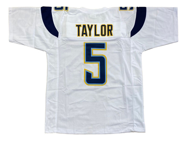 Tyrod Taylor Custom White Pro-Style Football Jersey