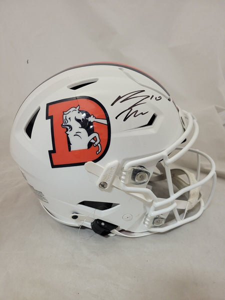 BO NIX SIGNED DENVER BRONCOS SNOWCAP SPEEDFLEX AUTHENTIC HELMET BECKETT QR