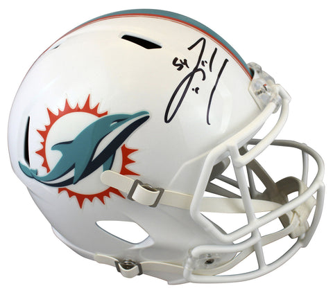 Dolphins Zach Thomas Authentic Signed Full Size Speed Rep Helmet BAS Witnessed
