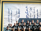 Packers Super Bowl I Champions Autographed Framed 16x20 Photo With Sigs Incl Bar