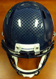 RUSSELL WILSON AUTO SEAHAWKS FULL SIZE SPEED HELMET IN GREEN RW HOLO 94105